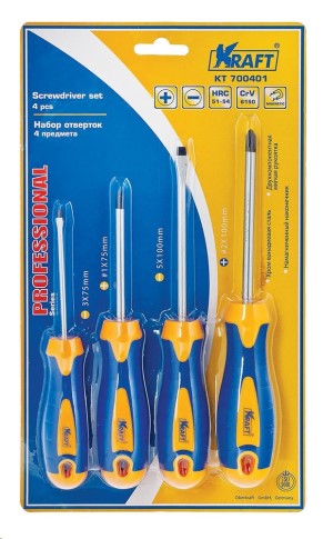 Набор отверток 4 предм., намагнич. наконеч.