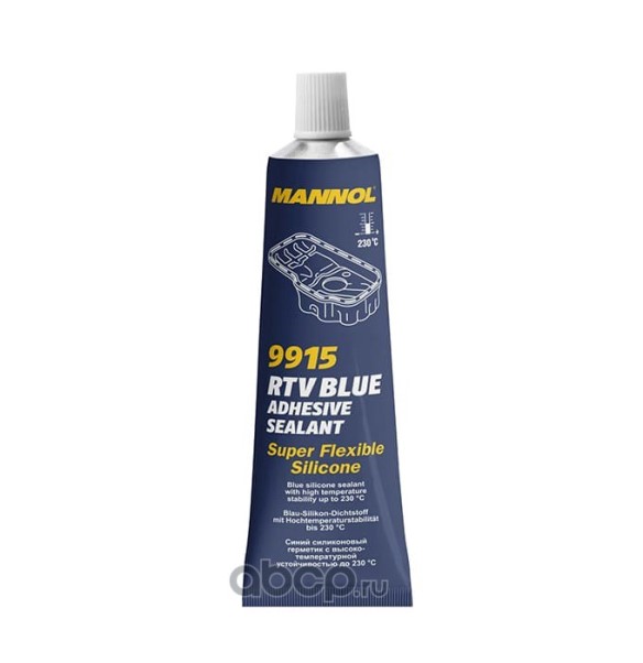 Герметик прокладка силиконовый синий / Adhesive Sealant Blue  (от -40 С до +230 С) 85гр 9915