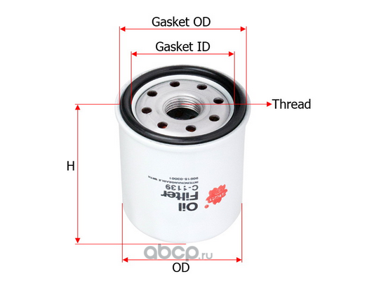 Фильтр масляный Sakura C110 Toyota