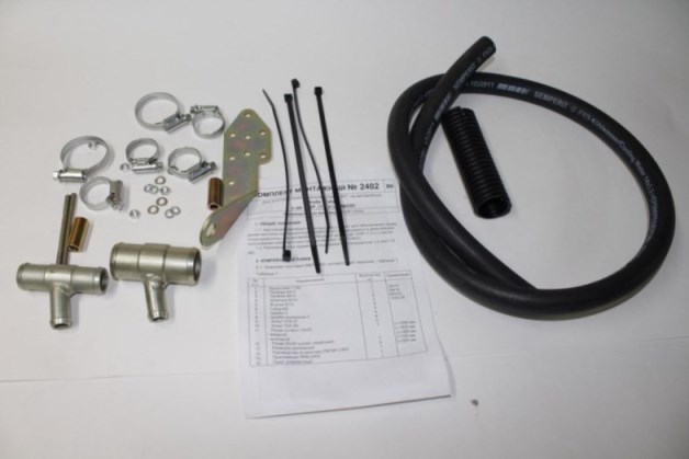 Установочный(монтажный) комплект подогревателя Северс-М. Skoda Yeti 2012г., дв. CDAB (1.8 л), МКПП Северс-М /1,0;1,5 к