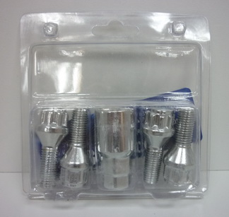 Болты колесные (секретные)  M12*1,50 L=25мм. конус  (MB181)
