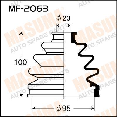 Пыльник ШРУС  MASUMA  d1=23, d2=95 h=100 силикон