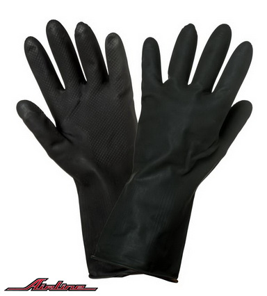 Перчатки латексные (защитные от агрессивных жидкостей)