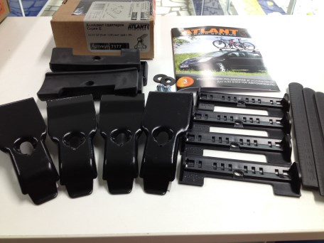 Комплект адаптеров Atlant 7177 (Audi Q7, 5-dr SUV, 2005-... инт. рейл.)