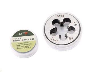 Плашка М 10 х 1,50 d=30мм HSS4341