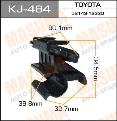 Пистон (клипса крепежная пласт.) KJ-484 для бамперов