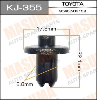 Пистон (клипса крепежная пласт.) KJ-355