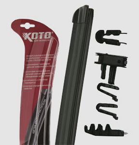 Щетка стеклоочистителя  KOTO  (55см.)  22  бескаркасная