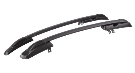 Рейлинги продольные на крышу Lada Kalina КАЛИНА,ГРАНТА седан профиль без паза покрытие полимер, цвет черный