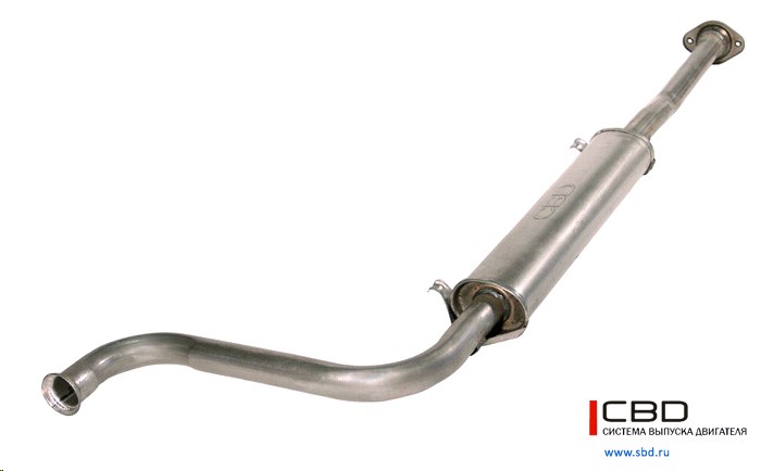 Глушитель резонатор 21101 дополн ЕВРО-2 до 2008г. СВД алюм. сталь