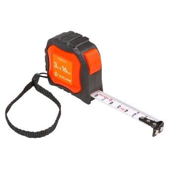 Рулетка 3м х 16мм обрезиненный корпус, автостоп, магнитный зацеп