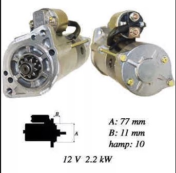 Стартер  Mitsubishi PAJERO/MONTERO 06- 12V/2.2kW