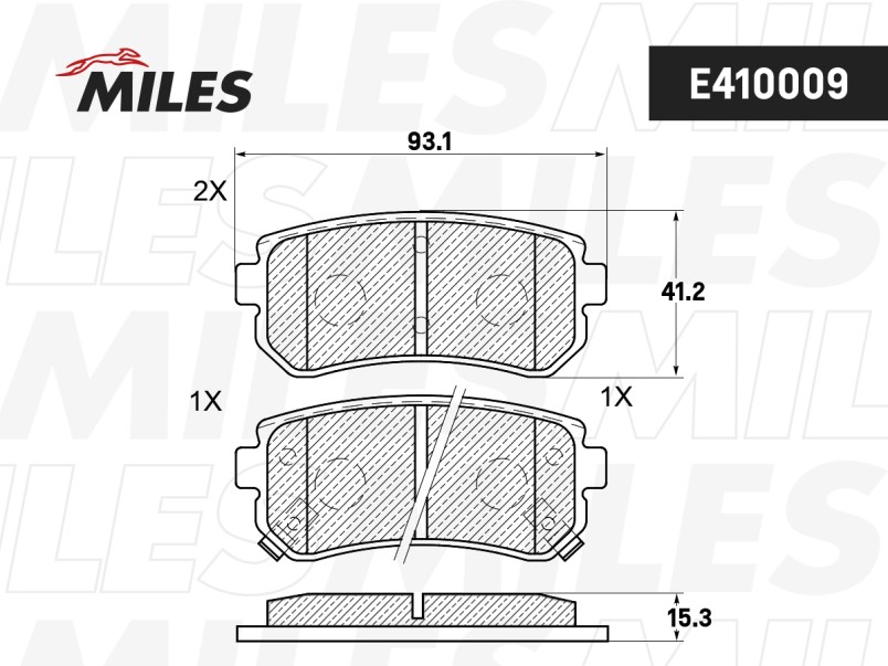 Колодки тормозные Kia CEE D II, CERATO II, Hyundai IX35, IX20, I30, SONATA V-VI задние
