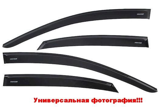 Дефлекторы дверей (ветровики) Mazda 3 II (BL) хэтчбек 09-13 клеящиеся Voron glass CORSAR
