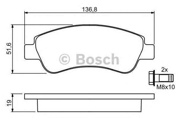 Колодки тормозные CITROEN C4 03-/Peugeot 307/PARTNER 1.4/1.6 -ESP передние
