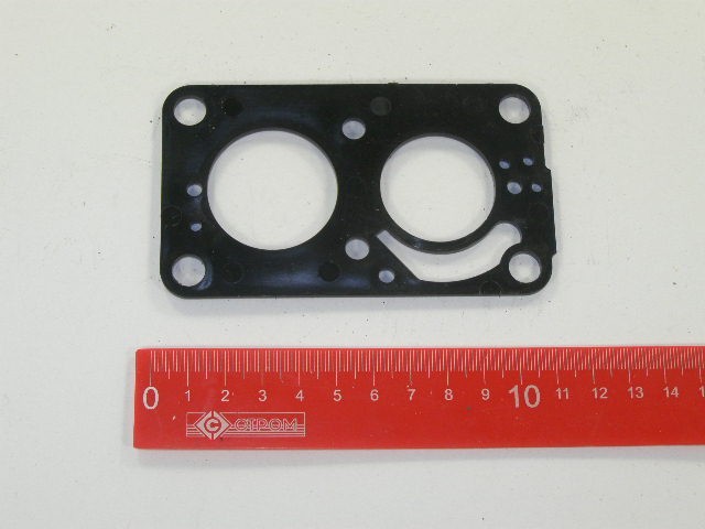 Прокладка ГАЗ  карбюратора К-151 ниж. (текст.) тонкая