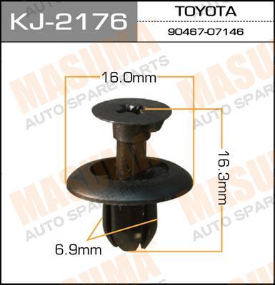 Пистон (клипса крепежная пласт.) KJ-2176