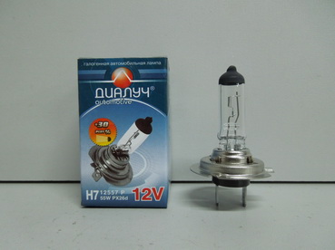 Лампа ДиаЛУЧ H7-12-55+30% PLUS ЛЧ173