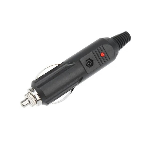 Штекер в прикуриватель с предохранителем и индикатором LED