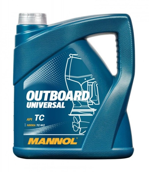 Масло моторное MANNOL 2 такт. OUTBOARD Universal  W2 минеральное 4л. подвесных лодочных моторов с водяным охлаждением