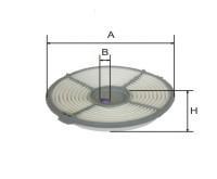 Фильтр воздушный Toyota Corolla, CARINA 87-93