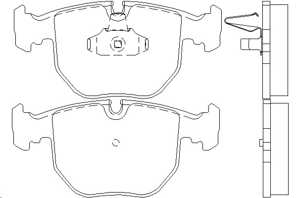 Колодки тормозные BMW: 5 96-03, 5 Touring 97-04, 7 94-01, X5 00- передние(21486 193 0 5)