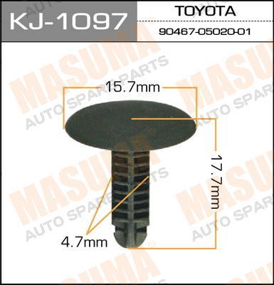 Пистон (клипса крепежная пласт.) KJ-1097/K-029
