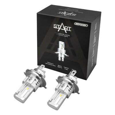 Лампа H4 12V LED 40W 5000LM 6000K 2 шт (Белый) START