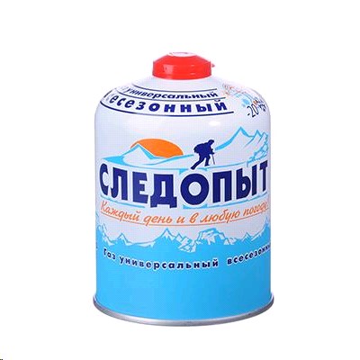 Газ баллон резьбовой 450гр универсальный всесезонный для плит