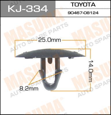 Пистон (клипса крепежная пласт.) KJ-334