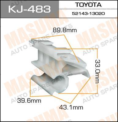 Пистон (клипса крепежная пласт.) KJ-483 для бамперов