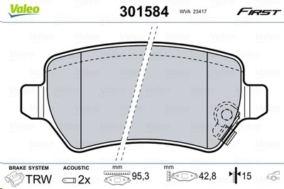 Колодка торм. Opel Astra G/H Zafira Kia Ceed с 2012 г. задн.