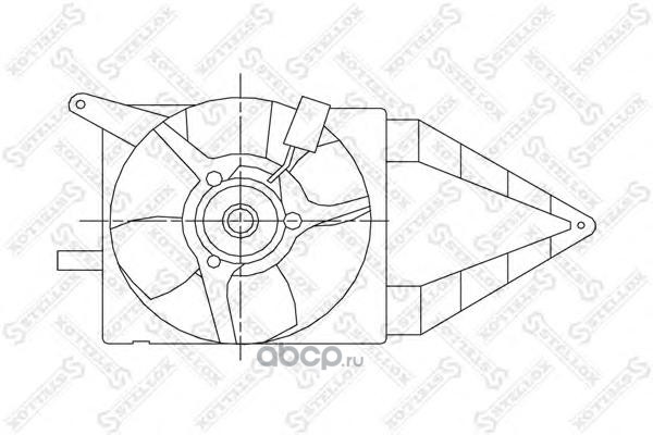 Электровентилятор радиатора охлаждения Opel Vectra A/Astra F 1.4-1.6 88-98