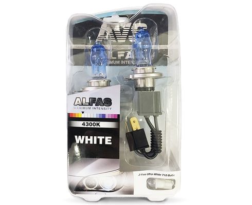 Лампа AVS H4-12-75/85 4300K ALFAS Maximum Intensity набор из 2шт+2шт габаритные светодиодные лампы T-10