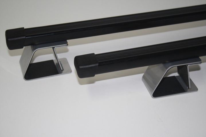 Багажник Renault Duster 2015-г.в. прямоугольные дуги 120 см =адаптеры серебристого цвета=