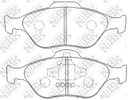 Колодки тормозные дисковые перед