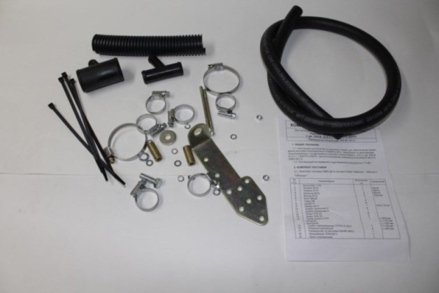 Установочный(монтажный) комплект подогревателя Северс-М. № 613 /Hyundai  Grand Starex,  H1  с дв. D4CB (2,5 л) МКПП, АКП