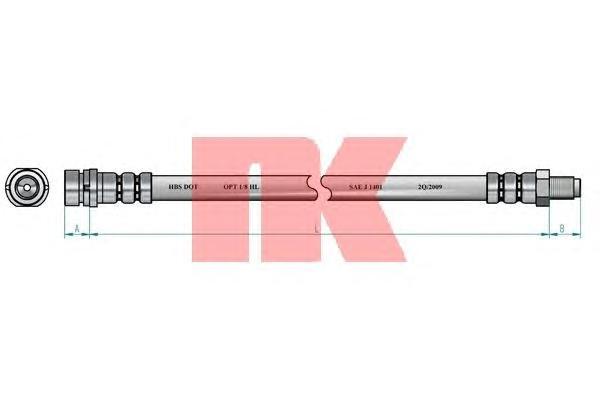 Шланг тормозной задний Ford Focus I (98-04)