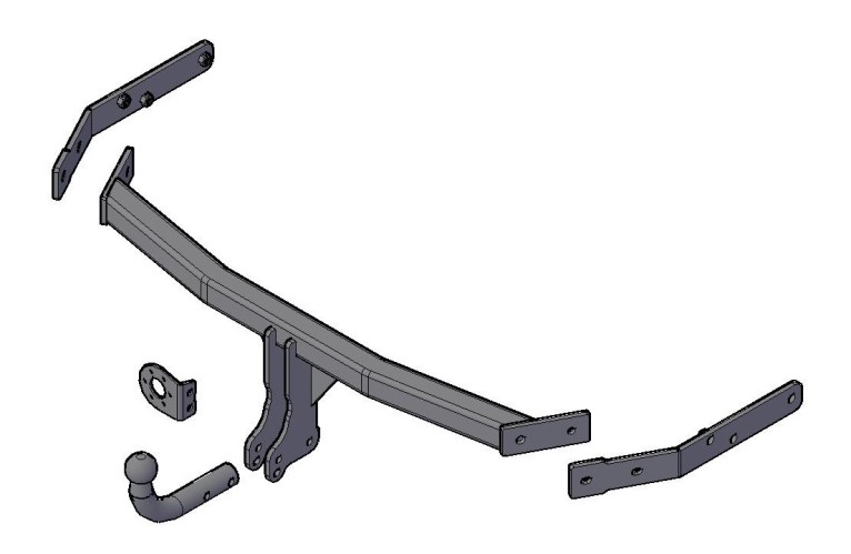 Фаркоп Great Wall Hover Н3 (СС 6460КМ27) с 2009-2013 г.в.,Great Wall Hover Н5 (СС6461КМ29) с 2010., Great Wall Hover Н3