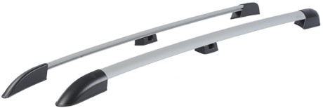 Рейлинги продольные на крышу Lada Largus анод серый,с вкладышем