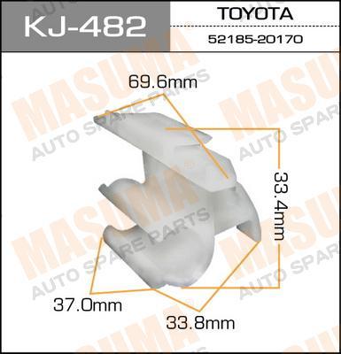 Пистон (клипса крепежная пласт.) KJ-482 для бамперов
