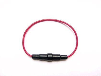 Держатель предохранителя FHC-11цилиндрический с проводом 1,5мм.